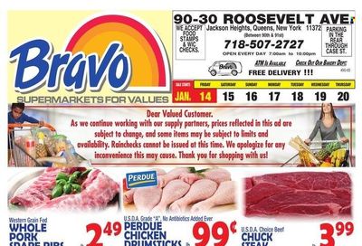 Bravo Supermarkets (CT, FL, MA, NJ, NY, PA) Weekly Ad Flyer January 13 to January 20