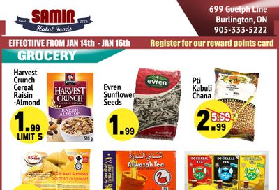 Samir Supermarket Flyer January 14 to 17
