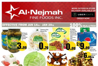 Alnejmah Fine Foods Inc. Flyer January 14 to 20