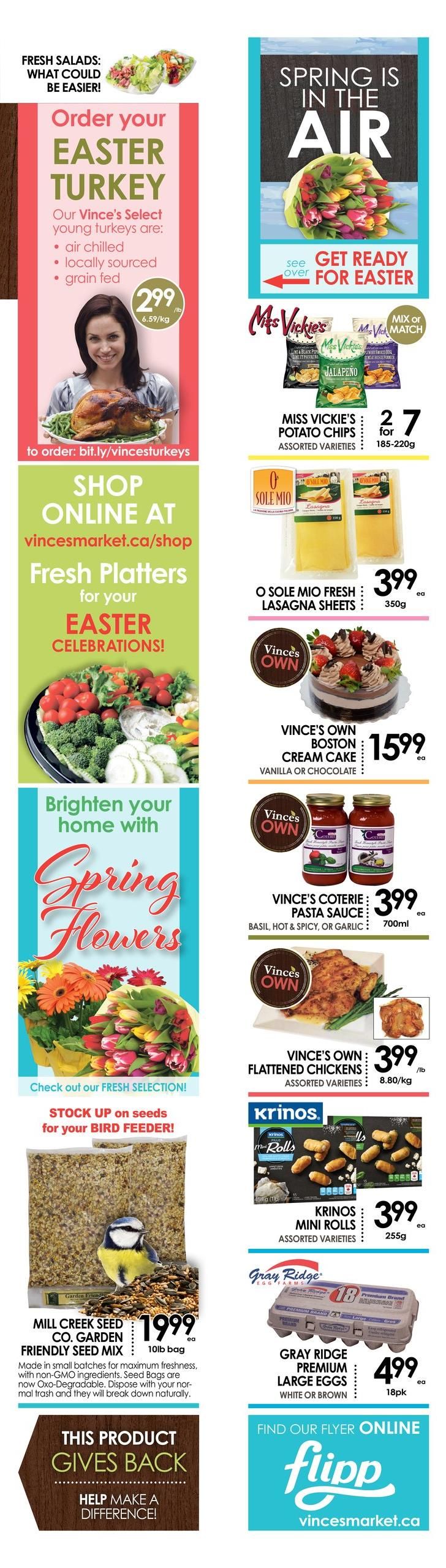 Vince's Market Flyer March 20 to April 2