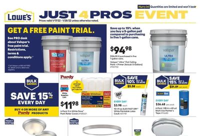 Lowe's Weekly Ad Flyer January 17 to January 24