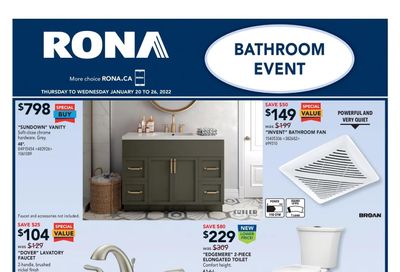 Rona (ON) Flyer January 20 to 26