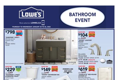 Lowe's Flyer January 20 to 26