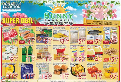 Sunny Foodmart (Don Mills) Flyer March 20 to 26