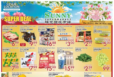 Sunny Supermarket (Leslie) Flyer March 20 to 26