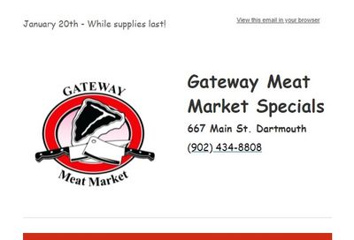 Gateway Meat Market Flyer January 20 to 26