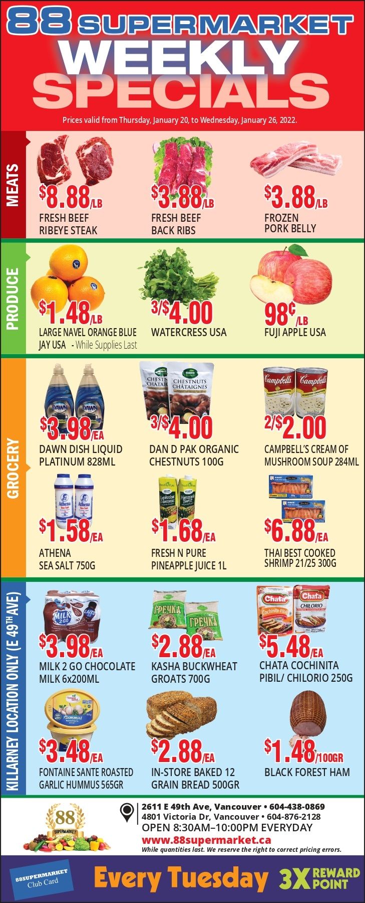 88 Supermarket Flyer January 20 to 26