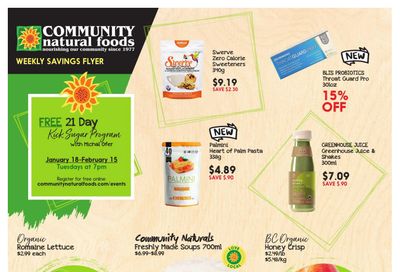 Community Natural Foods Flyer January 20 to 26