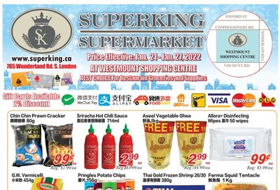 Superking Supermarket (London) Flyer January 21 to 27