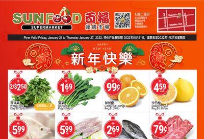 Sunfood Supermarket Flyer January 21 to 27