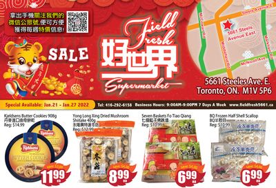 Field Fresh Supermarket Flyer January 21 to 27