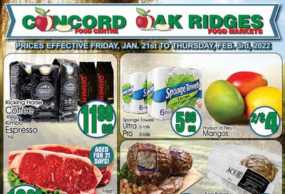 Concord Food Centre & Oak Ridges Food Market Flyer January 21 to February 3