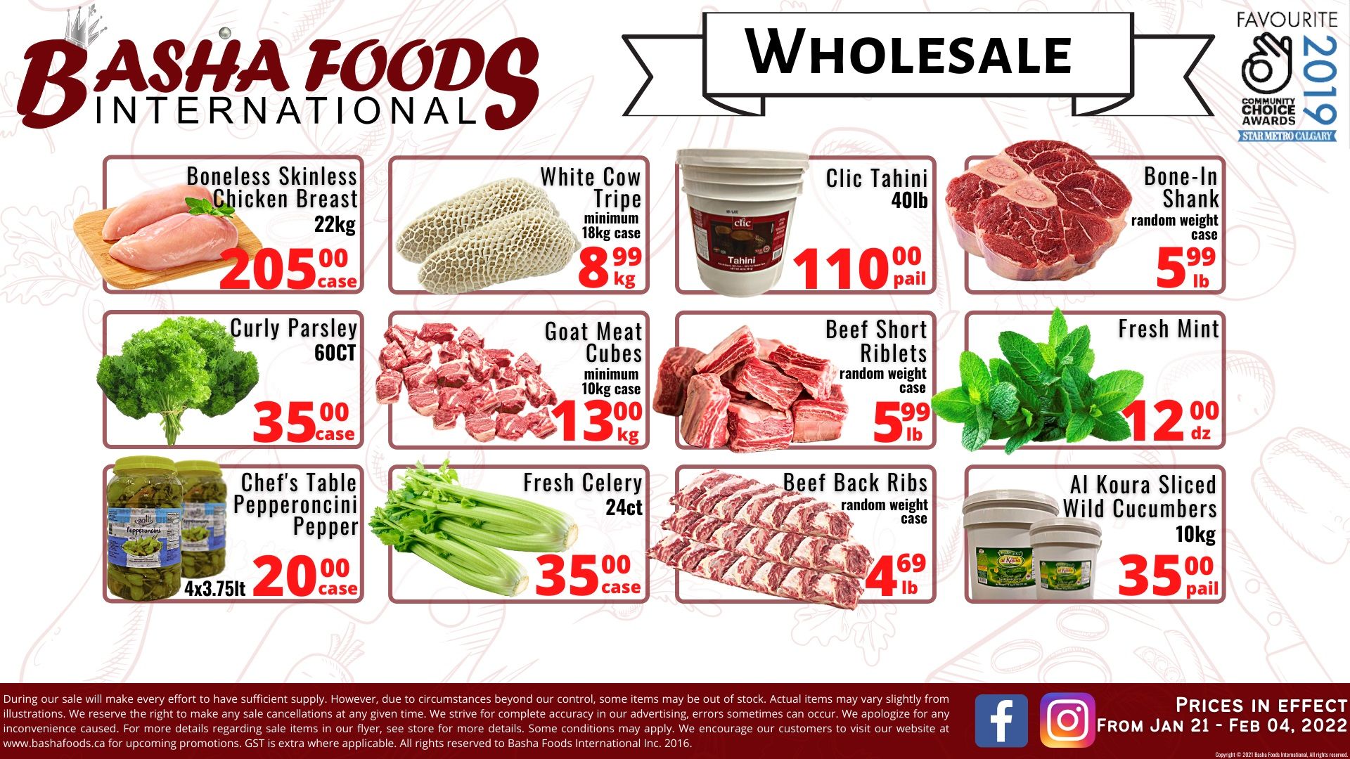 Basha Foods International Flyer January 21 to February 3