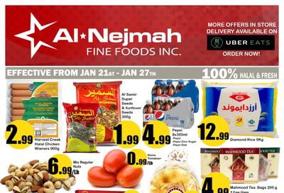 Alnejmah Fine Foods Inc. Flyer January 21 to 27