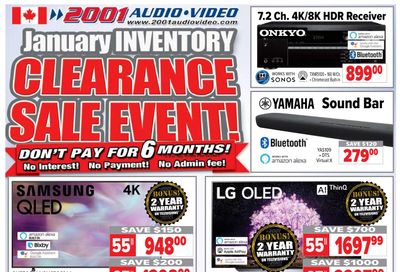 2001 Audio Video Flyer January 21 to 27