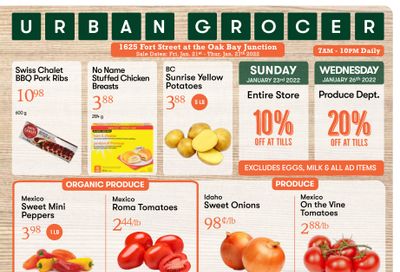 Urban Grocer Flyer January 21 to 27