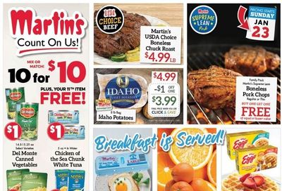 Martin’s (IN, MI) Weekly Ad Flyer January 22 to January 29