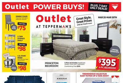 Outlet at Tepperman's Flyer March 20 to 26