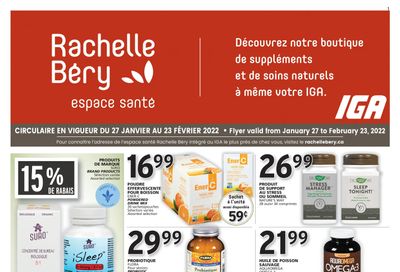 Rachelle Bery Health Flyer January 27 to February 23