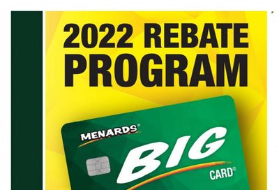 Menards (IA, IL, IN, MI, MN, MO, ND, NE, WI) BIG CARD BROCHURE Weekly Ad Flyer Specials January 2 to December 31, 2022