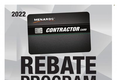 Menards (IA, IL, IN, MI, MN, MO, ND, NE, WI) CONTRACTOR CARD BROCHURE Weekly Ad Flyer Specials January 2 to December 31, 2022
