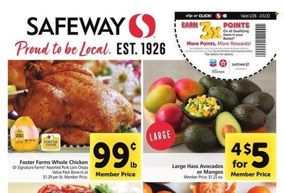 Safeway (AZ, CA, CO, HI, MD, NE, OR, VA, WA) Weekly Ad Flyer January 26 to February 2