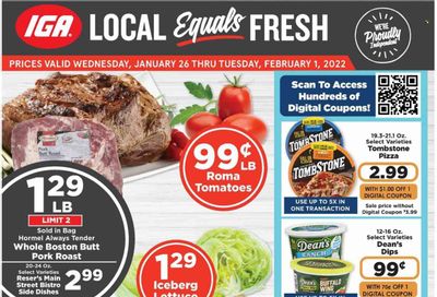 IGA Weekly Ad Flyer January 26 to February 2