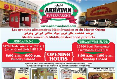Akhavan Supermarche Flyer January 26 to February 1