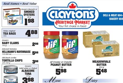 Claytons Heritage Market Flyer January 21 to 27