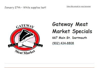Gateway Meat Market Flyer January 27 to February 2