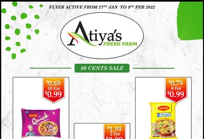 Atiya's Fresh Farm Flyer January 27 to February 9