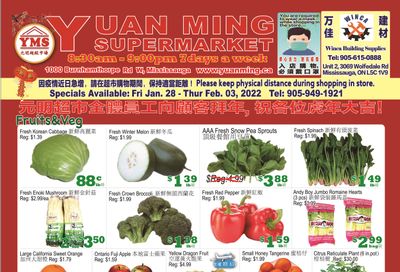 Yuan Ming Supermarket Flyer January 28 to February 3