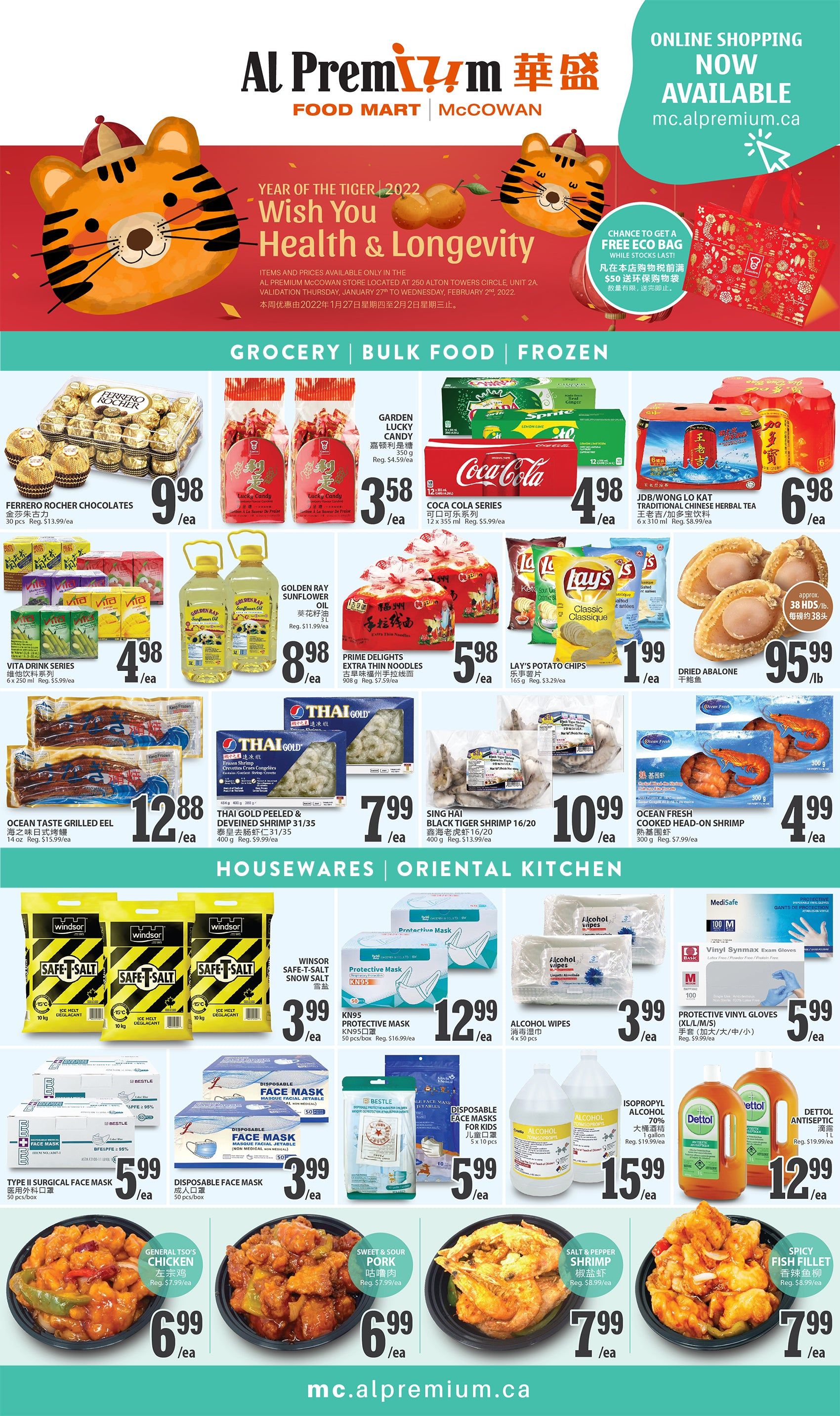 Al Premium Food Mart (McCowan) Flyer January 27 to February 2