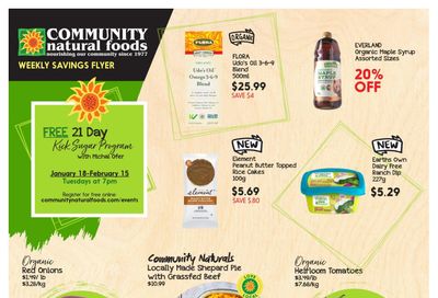 Community Natural Foods Flyer January 27 to February 2