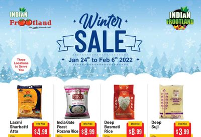 Indian Frootland Flyer January 24 to February 6