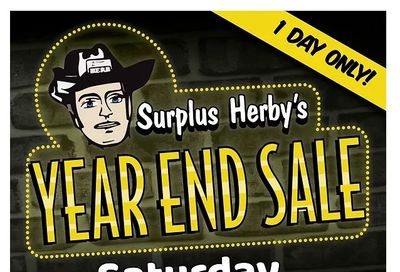 Surplus Herby's Year End Sale Flyer January 29