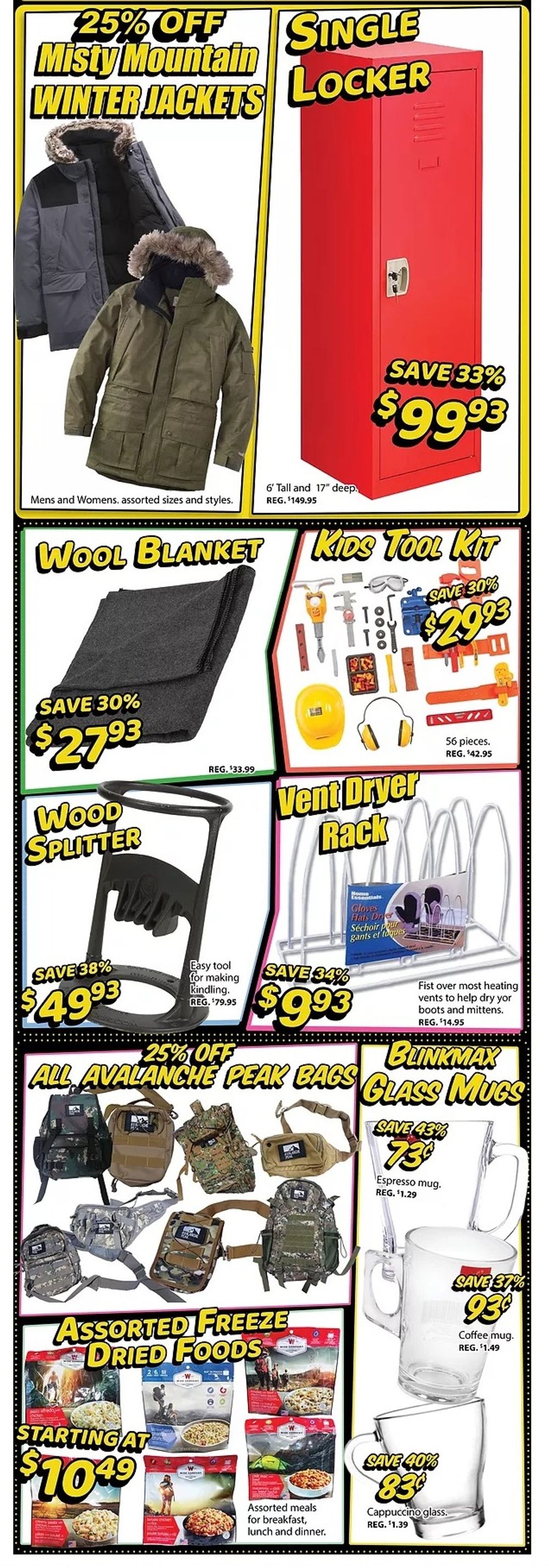 Surplus Herby's Year End Sale Flyer January 29