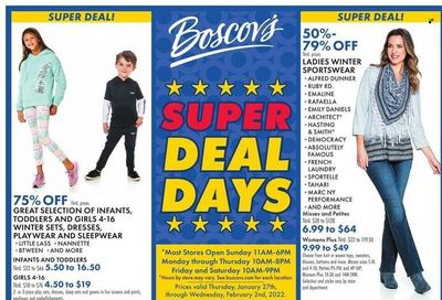 Boscov's (CT, DE, MD, NJ, NY, PA) Weekly Ad Flyer January 27 to February 3