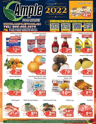 Ample Food Market (Brampton) Flyer January 28 to February 3
