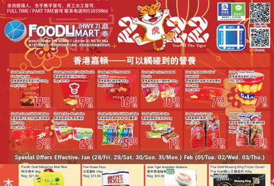 FoodyMart (HWY7) Flyer January 28 to February 3