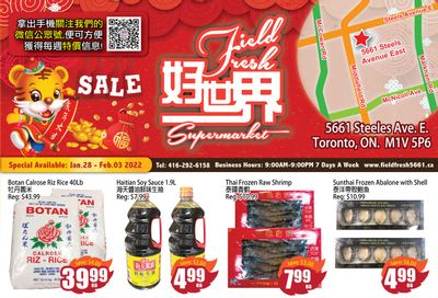 Field Fresh Supermarket Flyer January 28 to February 3