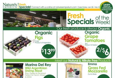 Nature's Emporium Weekly Flyer January 28 to February 3