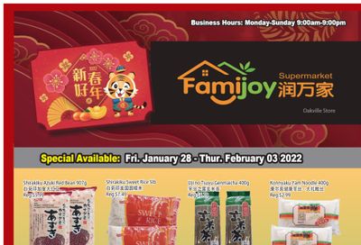 Famijoy Supermarket Flyer January 28 to February 3