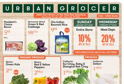 Urban Grocer Flyer January 28 to February 3