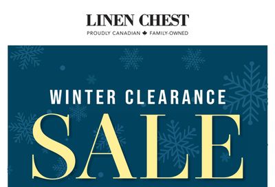 Linen Chest Winter Clearance Sale Flyer January 26 to February 20