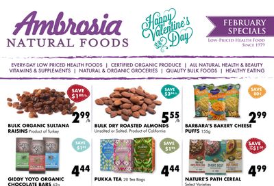 Ambrosia Natural Foods Flyer February 1 to 28