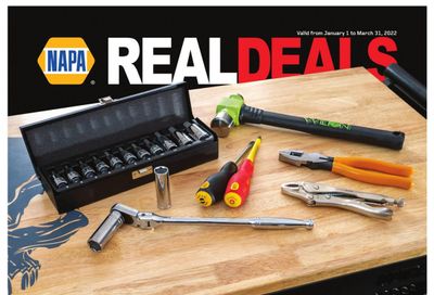 NAPA Auto Parts Real Deals Flyer January 1 to March 31