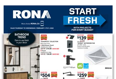 Rona (West) Flyer February 3 to 9