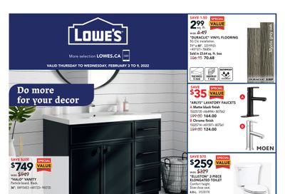 Lowe's Flyer February 3 to 9