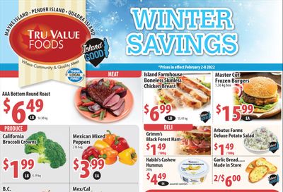 Tru Value Foods Flyer February 2 to 8